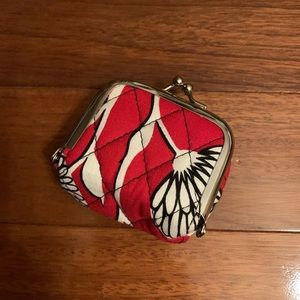 Vera Bradley Deco Daisy Red Floral Contact Case